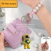 Novo Pingente de Carro Pingente de Mochila Pingente Acrílico para Retrovisor Pingente de Chaveiro Figura de Foguete Espacial Transfronteiriço