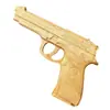 Artesanías de Madera Nostálgicas Modelo de Pistola con Relieve de Roble Retro Cultural y Creativo Pistola de Juguete para Niños Artesanía de Madera al por Mayor