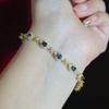 Pulsera de Nuevo Estilo con Plata S925 Incrustada con Zafiro Natural y Múltiples Piedras de Diamante 3*4, Joyería para Mujer para Uso Diario y Regalo