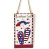 Novo Dia da Independência Americana de Madeira Retangular Artesanato de Madeira Listado Decoração para Casa Pingente Artesanato