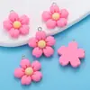Accesorios de Joyería de Resina Lindos de Dibujos Animados Colgantes Estilo Mixto Rojo Rosa Colgante para Pulsera DIY Llavero Bolso U124