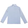 Jaqueta Masculina de Lã Merino de Secagem Rápida com Meio Zíper, para Esportes, Montanhismo, Caminhada, Cor Sólida, Casaco de Lã de Secagem Rápida de Manga Longa