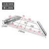 Cantoneira de Aço Inoxidável em L de 90 Graus Fixações de Ângulo Reto Suporte Triangular Reforçado Conector de Suporte Chapa de Ferro Gabinete