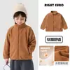 Abrigo de invierno para niños Youou, parte superior con forro polar, nuevo estilo engrosado, ropa infantil de moda para niños mayores, ropa de invierno para bebés