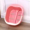 Balde para Pedicure para Uso Doméstico, Balde Portátil de Plástico para Massagem nos Pés com Quatro ou Seis Rodas, Balde Portátil para Lavar os Pés para Uso Doméstico