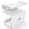 Caja de Pañuelos para Baño sin Taladro Montaje en Pared Portarrollos y Portapañuelos de Doble Uso Estante Multifuncional para Pañuelos de Baño