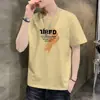 Transfronteiriço Novo Verão Gola Redonda Manga Curta Juventude Fino Casual Moda Masculina Tops Versátil Masculino Manga Curta Tops