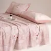 Lençol de cama escovado de algodão puro espessado estilo francês, peça única, nova capa de edredom 100% algodão 2026 para cama de casal, cama tatami ou cama kang