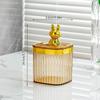 Tarro sellado de plástico ligero, de lujo, transparente, para el hogar, para alimentos, refrigerios, cereales, cocina, refrigerador, caja de almacenamiento.