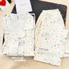 Fábrica de Origen Nuevo Popular de Primavera y Otoño Algodón Nube Delgado Dulce Pijama de Manga Larga Pantalón Largo Ropa de Casa