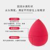 Esponja de Maquillaje Gota de Agua Desnuda Cojín de Aire BBCC Crema Color Calabaza Huevo de Belleza Seco y Húmedo Algodón Cosmético Borla de Polvo Herramienta