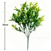 Planta verde artificial transfronteiriça folha de Gardênia pinha grama decoração planta verde casa casamento varanda externa planta