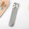 Calcetines para niños Primavera y Otoño Calcetines de media caña Encaje Japonés Lazo Lindo Cómodos Versátiles Calcetines de Algodón Calcetines con puño para niñas