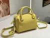 Nova Moda Bolsa de Mão de Couro Genuíno Dopamina Estilo Coreano Bolsa de Ombro Transversal Feminina Casual para o Dia a Dia Bolsa Almofada Atacado