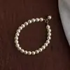 Pulsera de Perlas de Luz Fuerte Zhengyuan Shijia para Mujer, Estilo Sencillo de Blogger de Moda, Dulce Elegante, Pulsera de Joyería de Nicho