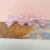 Acessórios de Presilha de Cabelo Feitos à Mão DIY Cor Clara Cetim Coração Embossado Ultrassônico Laço