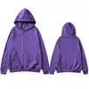 Comércio Exterior Transfronteiriço Moletons com Zíper Masculinos e Femininos Outono e Inverno Veludo Espessado Moda Moletons com Capuz
