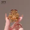 Pinza de Garra de Cristal Versátil de Alta Gama, Moderna y Elegante 2025 para Mujer, Nuevo Pasador de Moda de Celebridad de Internet para la Parte Posterior de la Cabeza