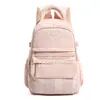Mochila listrada transfronteiriça de alta aparência para alunos do ensino fundamental II e médio, mochila feminina de nicho simples e estilosa de grande capacidade
