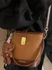 Bolsa Balde de Mão Estilosa Retro para Mulheres, Novo Modelo Primavera 2026, Bolsa de Ombro e Transversal de Alto Valor de Nicho