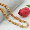 Pulsera de Piedra Cruda de Grava de Ágata Cristalina Desmagnetizada con Cuentas de Piedra Asimétrica Perforada Accesorios de Joyería DIY 5-8mm