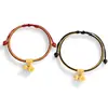 Pulsera de Pareja de Plata Pura 925 Flor de Loto Buena Suerte Nuevo Estilo Chino Tendencia Nacional Joyería de Ágata Roja Flor de Loto Pulsera de Ágata Negra Ins