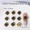 Accesorios para Uñas de Aleación con Forma de Cruz Incrustada de Diamantes Estilo Gótico Brillante, Decoraciones para Uñas Cuadradas con Diamantes y Anclas, Más Vendidos Transfronterizos