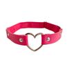 Cadena de pierna de cuero estilo Harajuku Punk, estilo europeo y americano, con forma de corazón, para baile callejero, liguero, anillo de tobillo apilado.