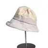 Chapéu de Pescador Patchwork com Borda Curva Respirável Único, Chapéu de Sol de Verão Elegante e Versátil para Mulheres, Chapéu de Tecido para Proteção Solar ao Ar Livre, Moderno