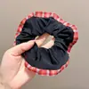 Nuevas scrunchies de lunares y estampado de leopardo, estilo simple, scrunchies retro, cintas para el cabello, accesorios para moños, adornos para el cabello