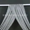 Cortina de Tela de Poliéster Cortina de Tela para Bodas Arreglo de Cortina para Bodas Cortina de Techo con Perlas de Boda Tela de Gasa para Pasillo Tela Decorativa Arco de Gasa
