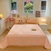 Algodón Original Viejo Grueso Colchoneta Sábana Lino Grueso Colchoneta de Cama Juego de Tres Piezas Verano Hogar Cama Individual Doble Sábana Gruesa