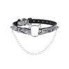 Juguete Sexual Sm Patrón de Piel de Serpiente Collar Personalizado Pu Collar Anillo Cadena Gargantilla Envío Directo