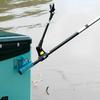 Suministros de Pesca Soporte King Kong Negro Soporte Grueso de Acero Inoxidable para Caña de Pescar Soporte de Caña de Pescar Tipo Cañón Soporte con Inserción al Suelo para Caja de Pesca