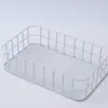 Cesta de Armazenamento de Ferro Estilo Japonês Cesta de Armazenamento de Lanches para Cozinha Cesta de Brinquedos para Mesa Quadro de Armazenamento de Máscaras para Banheiro Cosméticos