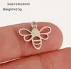 Colgante Hueco de Escarabajo de Acero Inoxidable Transfronterizo Accesorios para Joyería DIY Insecto del Sol Abeja Pulida Abeja Pulida
