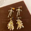Pendientes Retro Imitación Ojo de Tigre Maillard para Mujer, Elegantes de Nicho, Pendientes de Alta Gama, Únicos y con Estilo, Joyería de Oreja Versátil