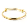 Pulseira de cobre de venda quente transfronteiriça novo simples cor duradoura feminina abre-fecha meio aberta joia de cobre pulseira de ouro com areia esculpida vintage