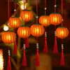 26 Año del Caballo Decoración de Escena de Linterna de Año Nuevo Año del Caballo DIY Tela Luminosa Linterna Pequeña Adorno Colgante Estilo Chino Colgante Rojo