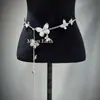 Cadena de Cintura de Mariposa de Metal Vintage Diseño Nicho Collar de Flores Avanzado Cadena Corporal Multifuncional Accesorios Explosivos