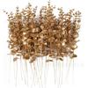 Eucalipto Flor Artificial Sencilla Tacto Eucalipto Hojas de Dinero Recortes Decoración del Hogar Arreglo Floral DIY Hojas de Planta Verde