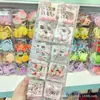 Nuevos y lindos pasadores para el cabello de Miffy el conejo rosa y un oso de dibujos animados con diseño hueco de pez y nube para niños, pasadores populares para niñas pequeñas