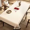 Mantel Estilo Chino, Nuevo Estilo Chino, Impermeable, Resistente al Aceite, Lavable, Mantel Rectangular para Mesa de Comedor, Lujo Ligero, Sensación de Alta Gama, Mantel Modelo Nuevo 2024
