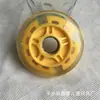 Fábrica de origen 80 de grosor 24 pu rueda flash coche de giro rueda silenciosa rueda de coche de giro accesorios para coche de giro