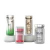 Botellas Personalizadas de Alta Gama Redondas tipo Cápsula para Suplementos de Salud, Pastillas de Azafrán, Dendrobium y Panax Notoginseng en Polvo, Disponibles Botellas Acrílicas con Estampado Dorado