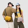 Riñonera de Nailon de Color Sólido Nueva Ligera Unisex para Viajar Cruzada Pequeña Bolsa de Almacenamiento Portátil para Exteriores Bolsa en el Pecho En Stock Venta al por Mayor