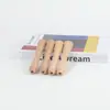 Manija de madera maciza de fábrica herrajes manija especial de madera de loto manija de madera maciza madera de haya agujero pasante manija de madera
