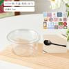 Tazón de Polvo de Hielo de Taro con Barro Caja Tazón Desechable Hielo Yogur Fruta Pesca Gelatina Transparente Bolas Comerciales Vaso de Embalaje Especial para Llevar