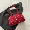 Bolsa tipo almohada 2026 de un solo hombro para debajo del brazo, bolsa coreana de lunares nuevo estilo para mujer, linda niche pequeña bolso de mano transfronterizo