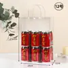Bolso de mano de PVC, dulces de boda, flores, bolsa de regalo para recuerdo, bolsa de embalaje de plástico con logo impreso, bolso de mano transparente
